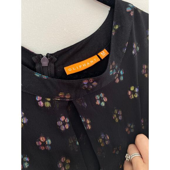 OLIPHANT Kala Black Balloon Sleeve Waisted Formal Maxi Dress Tuckernuck - Picture 6 of 7